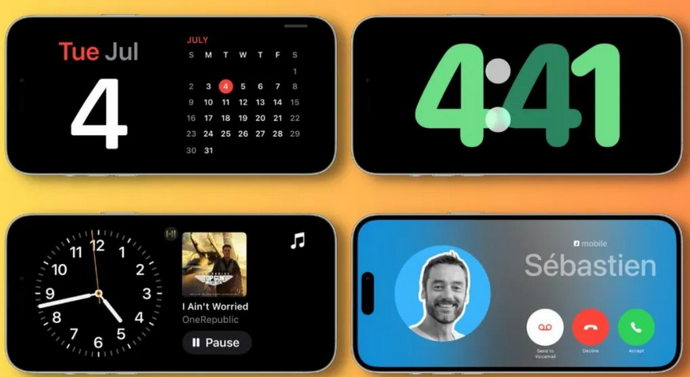 宁河苹果手机维修分享iOS17横屏充电待机显示有什么好处 