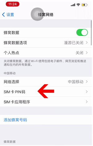 宁河苹果14维修网分享如何给iPhone14的SIM卡设置密码 