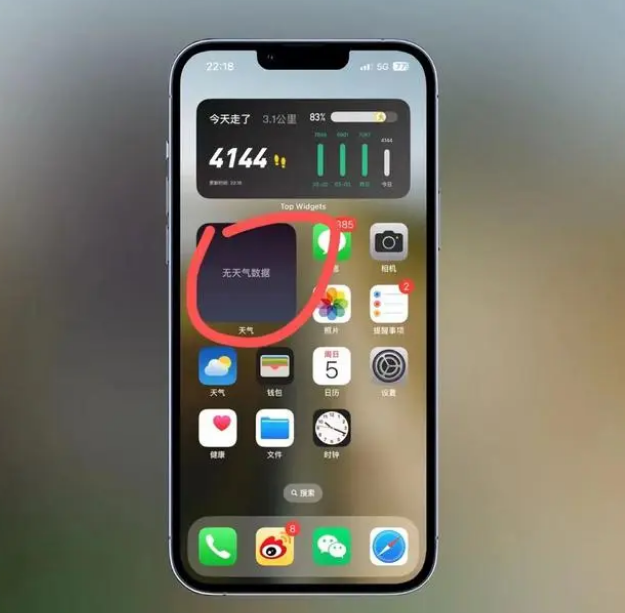 宁河苹果手机维修分享:iOS16主屏幕天气小组件无法正常工作怎么办？ 