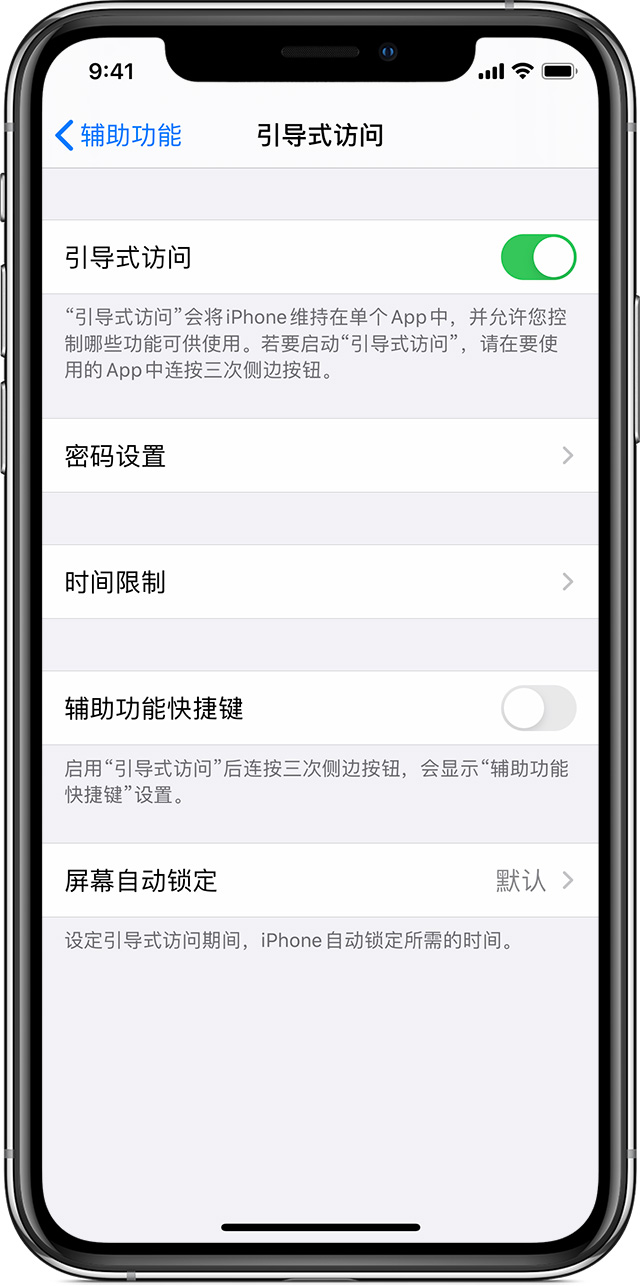 宁河苹果手机维修分享如何在 iPhone 上退出引导式访问 