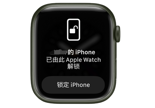 宁河苹果手机维修分享用 AppleWatch 解锁配备面容 ID 的 iPhone方法 