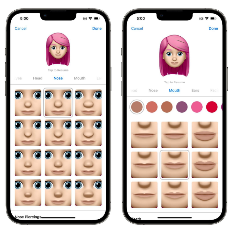 宁河苹果手机维修分享​iOS 16中的拟我表情有了哪些变化和升级 
