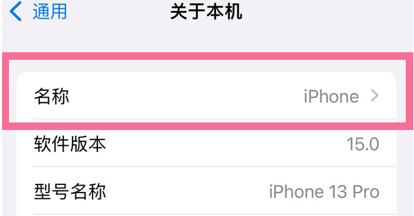 宁河苹果13维修分享iPhone 13热点名字设置教程 